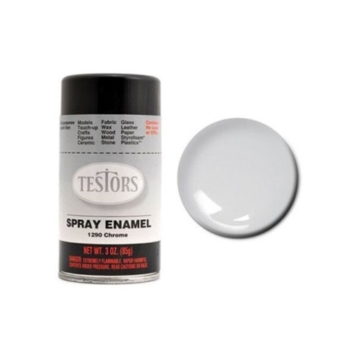 Testors 1290 Spray 3oz Chrome