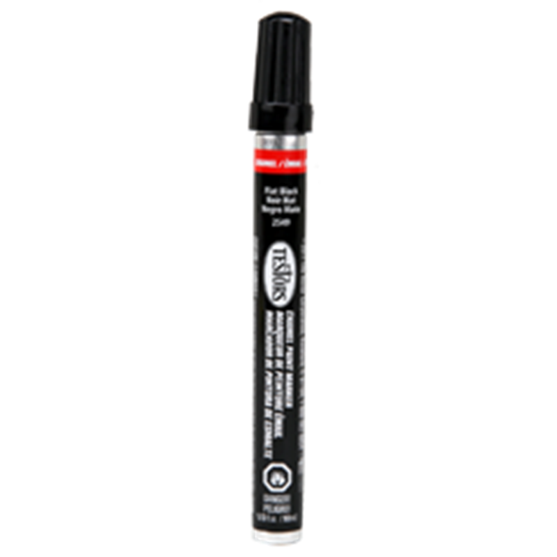 Testors TES2549 Paint Marker-Flat Black