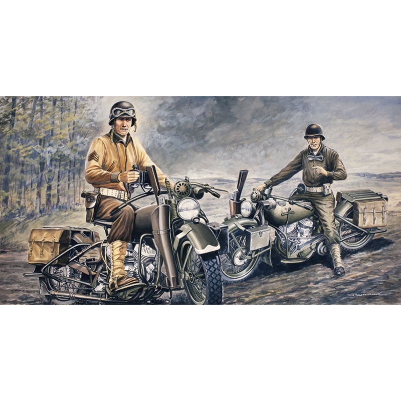 Italeri ITA322 1/35 US Motorcycles WWII Normandy 1:35