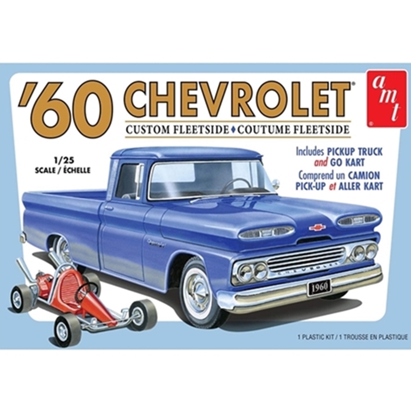 AMT1063M/12 1/25 1960 Chevy Fleetside Pickup w/Go Kart