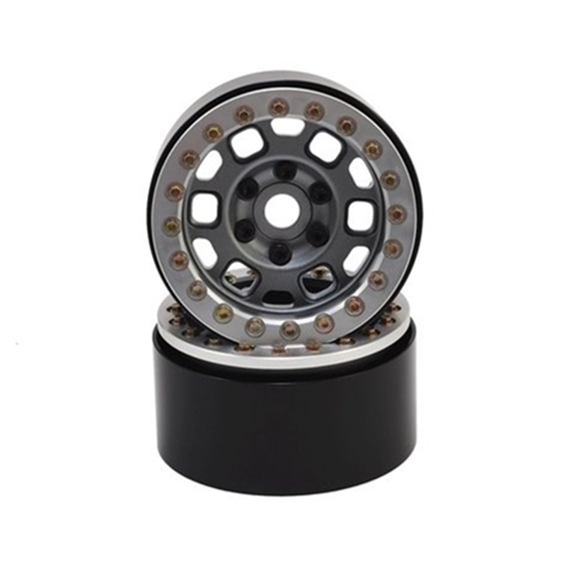 SSD RC SSD00264 1.9” Contender Beadlock Wheels (Grey) (2)