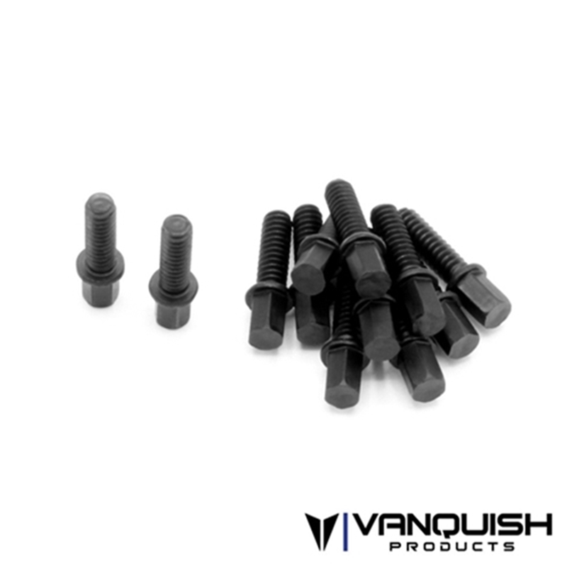 Vanquish VPS01705 Scale Black SLW Hub Screw Kit - Long