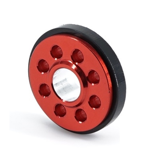 Aluminum Wheelie Bar Wheel - Red
