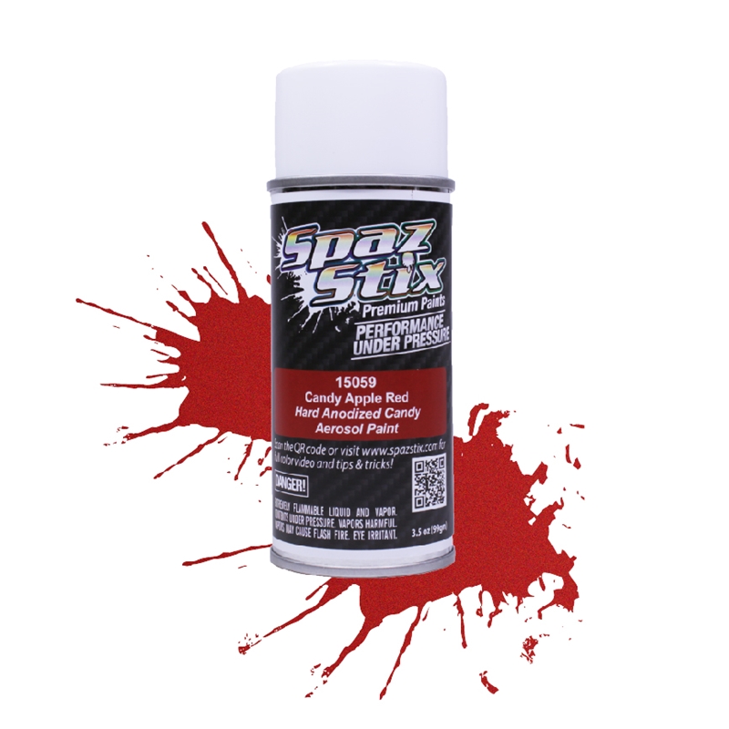 Spaz Stix SZX15059 Candy Apple Red Aerosol Paint, 3.5oz Can