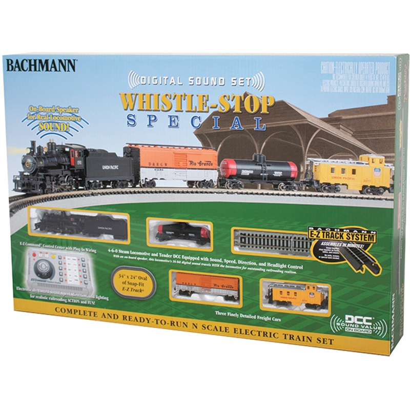 Bachmann 24133 N Whistle Stop Steam Train Set - Sound & DCC