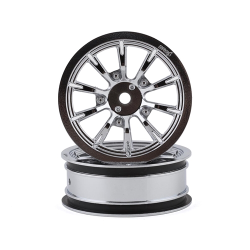 DragRace Concepts AXIS 2.2" Drag Racing Front Wheels w/12mm Hex (Chrome) (2)