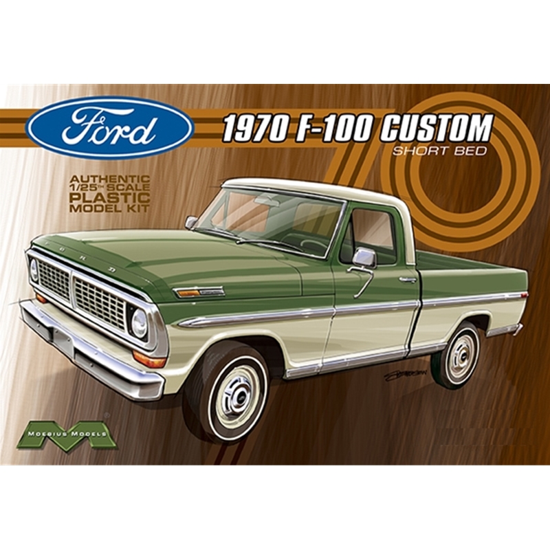 1/25 1970 Ford F100 Custom Cab 2-Wheel Drive Pickup Truck w/Short Bed (Ltd Prod)