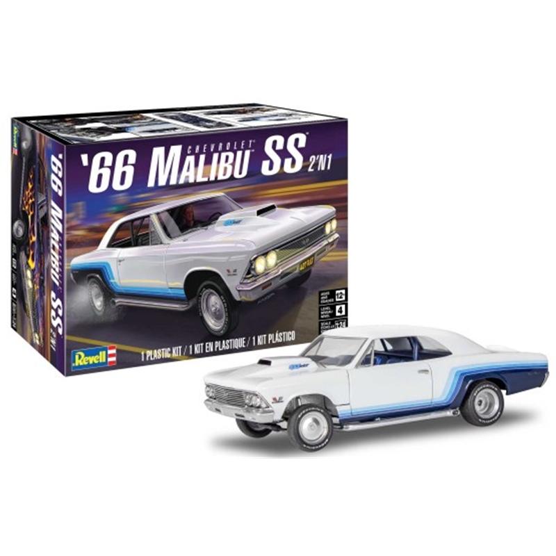 85-4520 Revell 1/24 1966 Chevrolet Malibu SS (2 in 1)