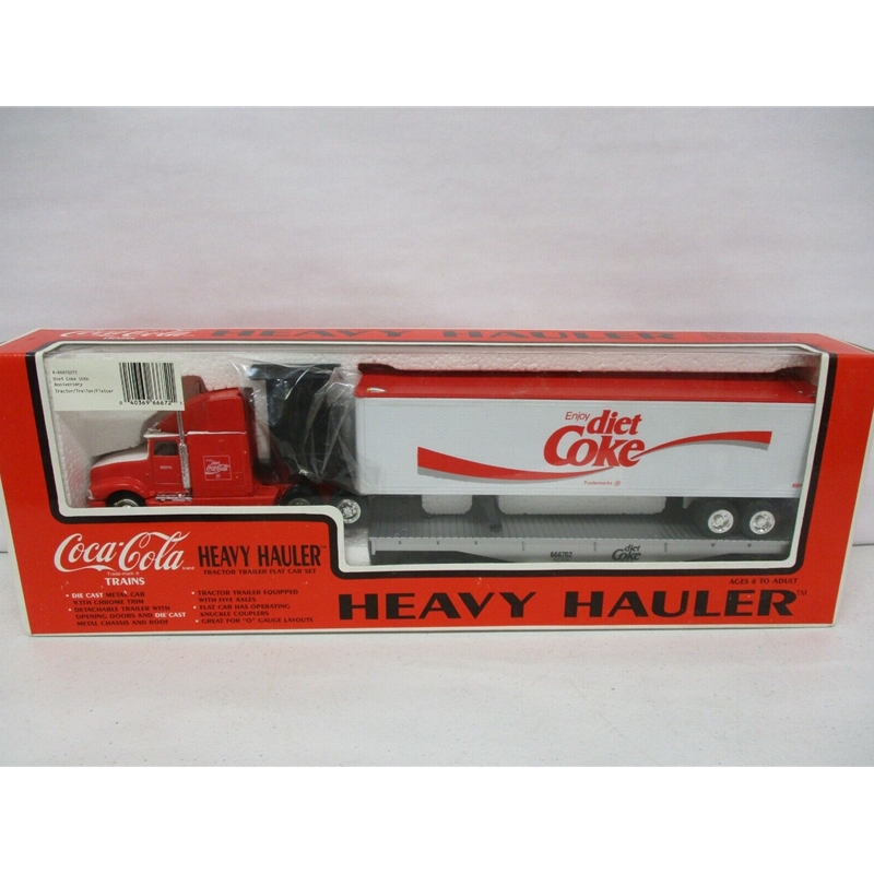 Coca-Cola Flat Car/Tractor & Trailer (Diet Coke)