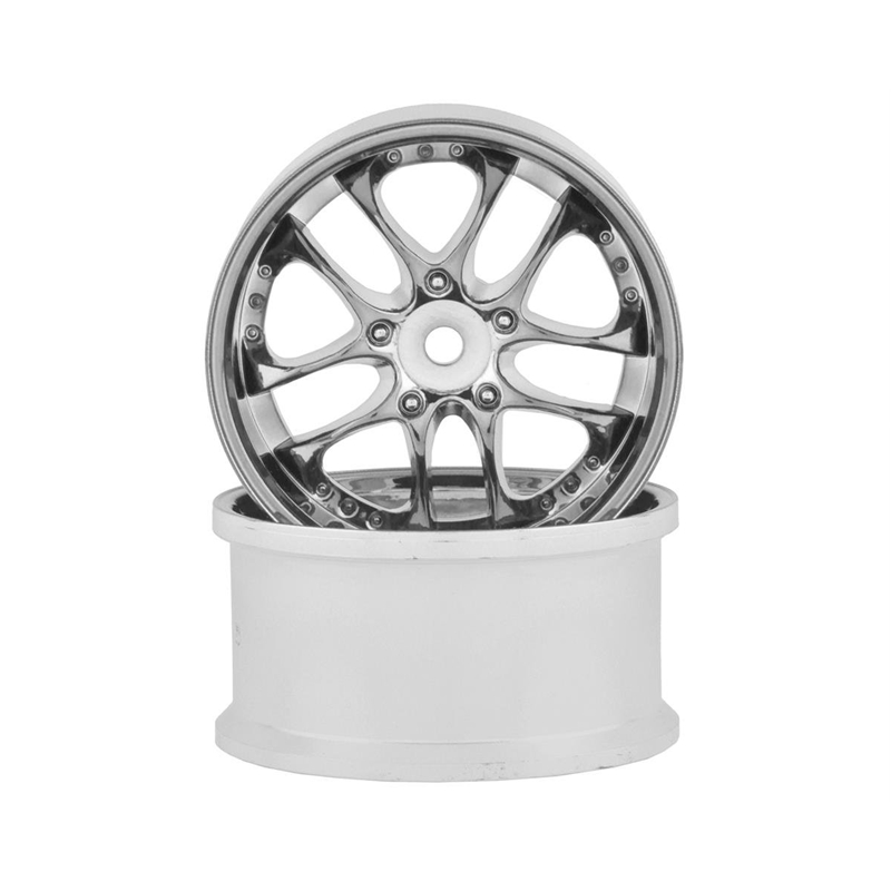 Topline TDW-063MC SSR Agle Minerva 5-Split Spoke Drift Wheels (Matte Chrome) (2) (6mm Offset) w/12mm Hex