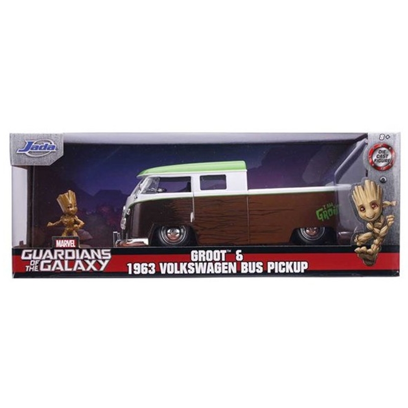 1/24 Guardians of the Galaxy 1963 VW Bus Pickup w/Groot Figure