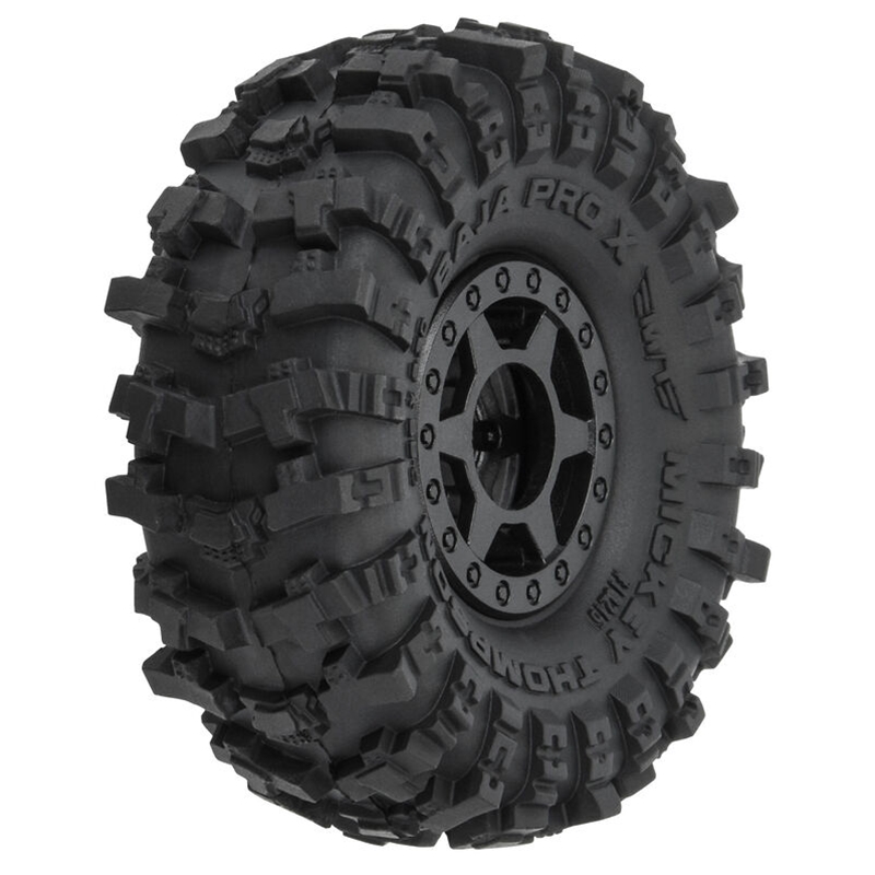 Pro-Line PRO1021510 1/24 Mickey Thompson Baja Pro X F/R 1.0" MTD 7mm Black Holcomb (4)