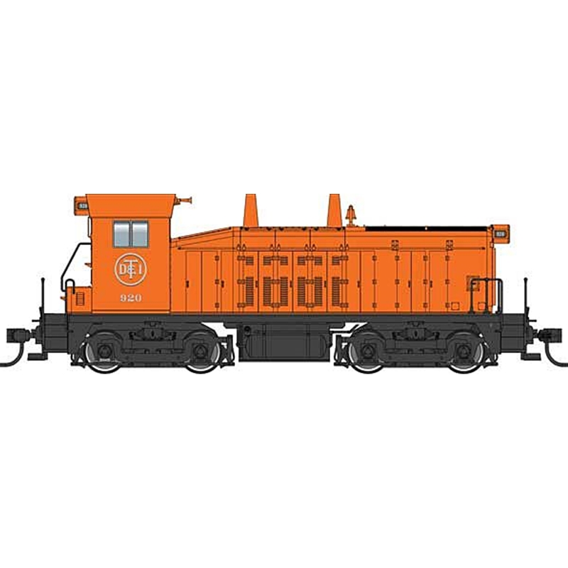 EMD SW7 - ESU Sound & DCC -- Detroit, Toledo & Ironton #920 (Phase II; orange, black)