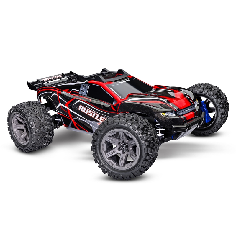 TRA67164-4 Red Traxxas Rustler 4x4 Brushless 1:10 4WD