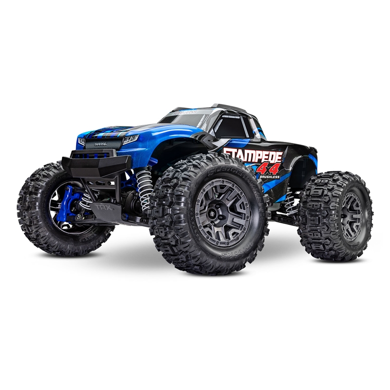 Traxxas 67154-4 Blue Stampede 4X4® Brushless: 1:10