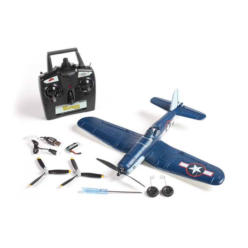 Rage RGRA1301V2 F4U Corsair Jolly Rogers Micro RTF Airplane with PASS