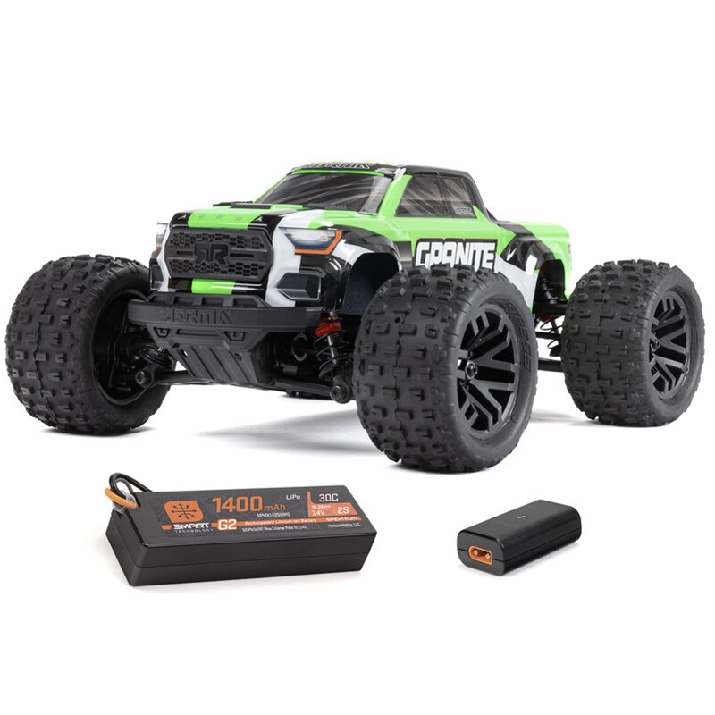 Arrma ARA2102T3 Green 1/18 GRANITE GROM MEGA 380 Brushed 4X4 Monster Truck RTR