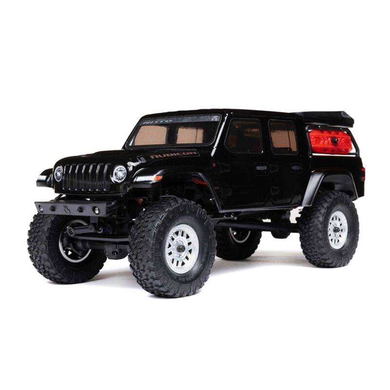 AXI00005V2T5 Axial Black 1/24 SCX24 Jeep JT Gladiator 4WD Rock Crawler Brushed RTR