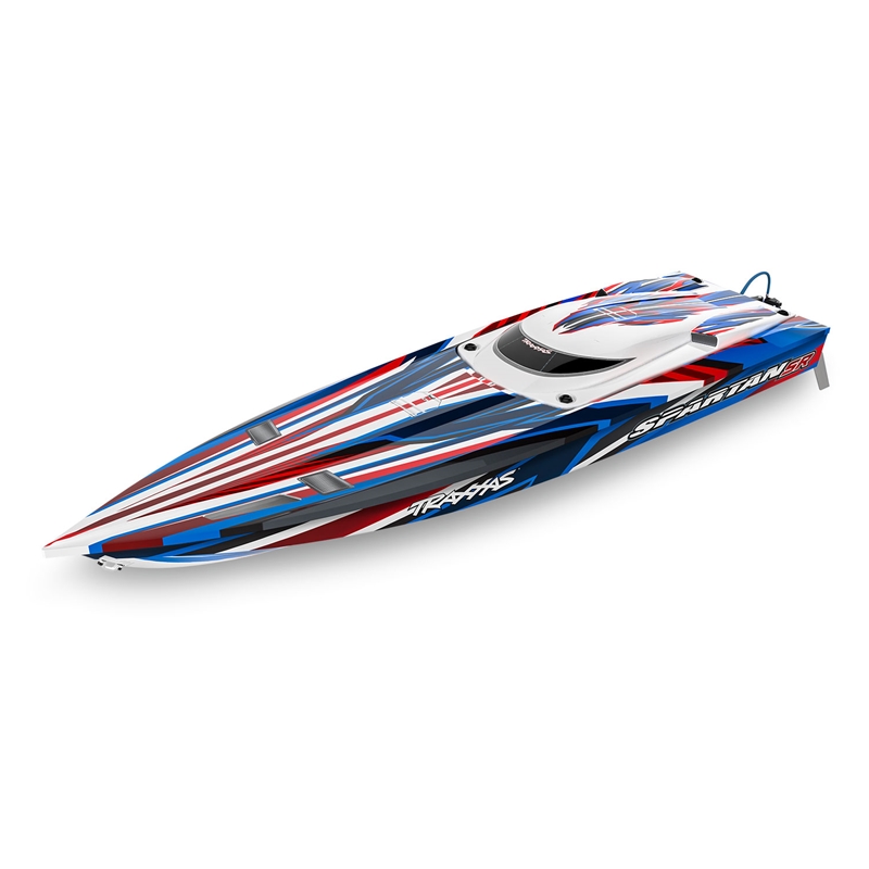 Traxxas TRA103076-4 Red Spartan Brushless 36" Race Boat w/TQi