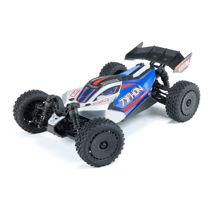 ARA2106T1 Arrma Blue TYPHON GROM MEGA 380 Brushed 4X4 Small Scale Buggy RTR with Battery & Charger