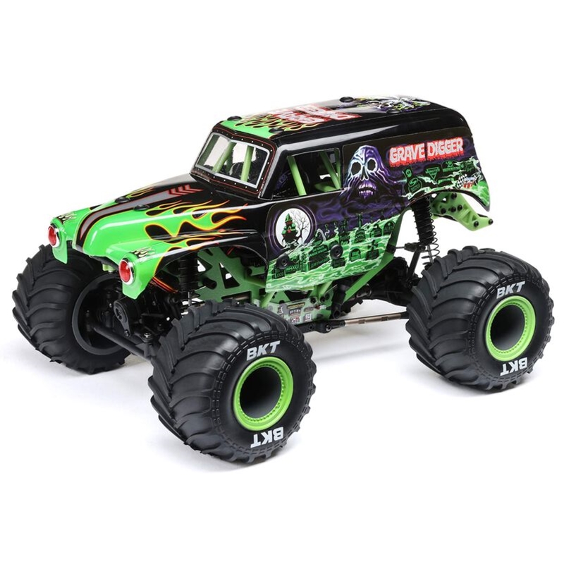 Losi LOS01026T1 1/18 Mini LMT 4WD Grave Digger Monster Truck Brushed RTR