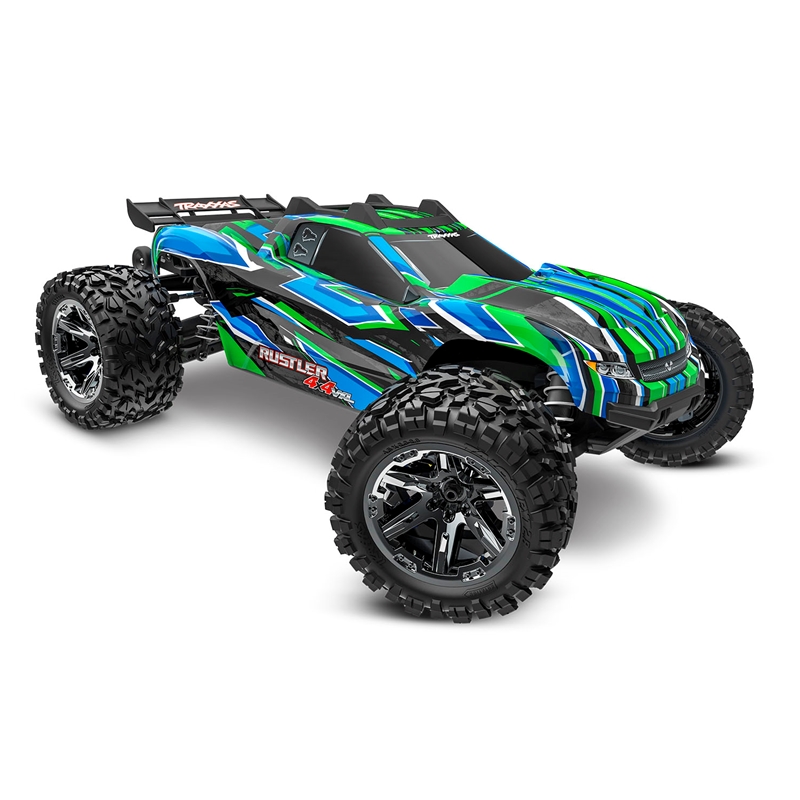 Traxxas 67376-4 Green Rustler 4x4 VXL