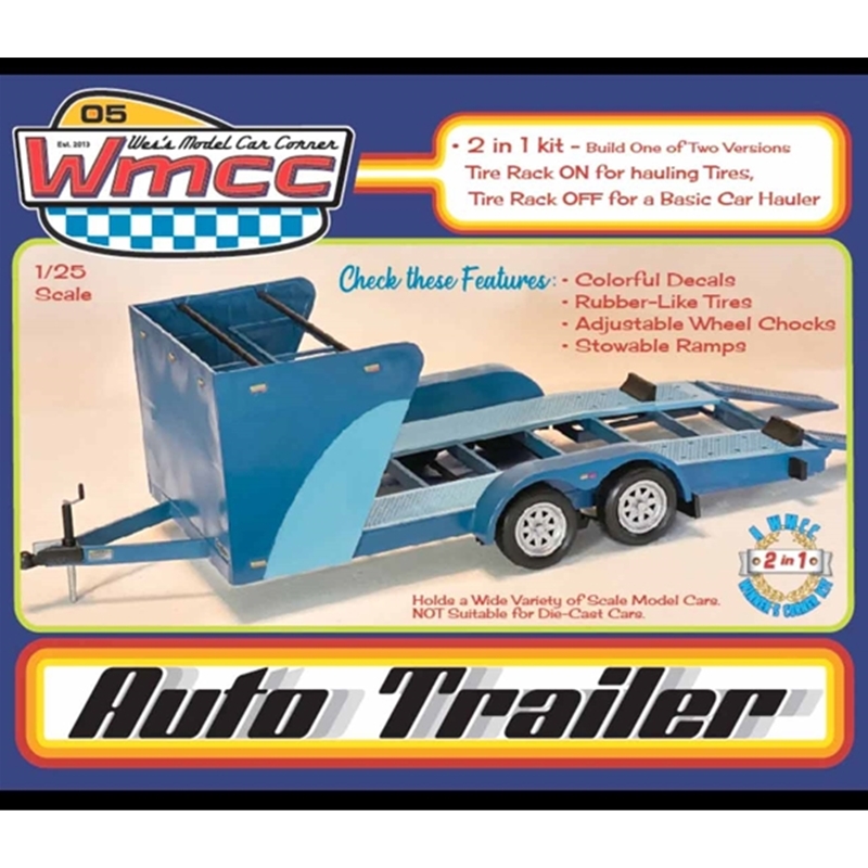 WMCC-100AT1 1/25 Auto Trailer w/Optional Tire Rack (2 in 1)