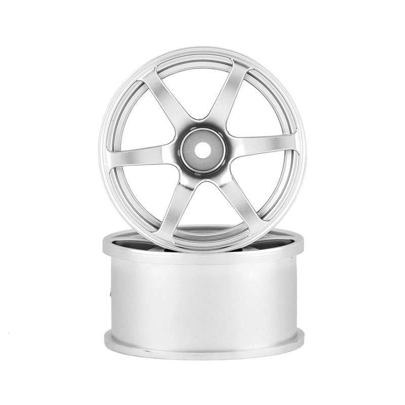 Mikuni DW-1325CS AVS Model T6 6-Spoke Drift Wheel (Chrome Silver) (2) (5mm Offset) w/12mm Hex