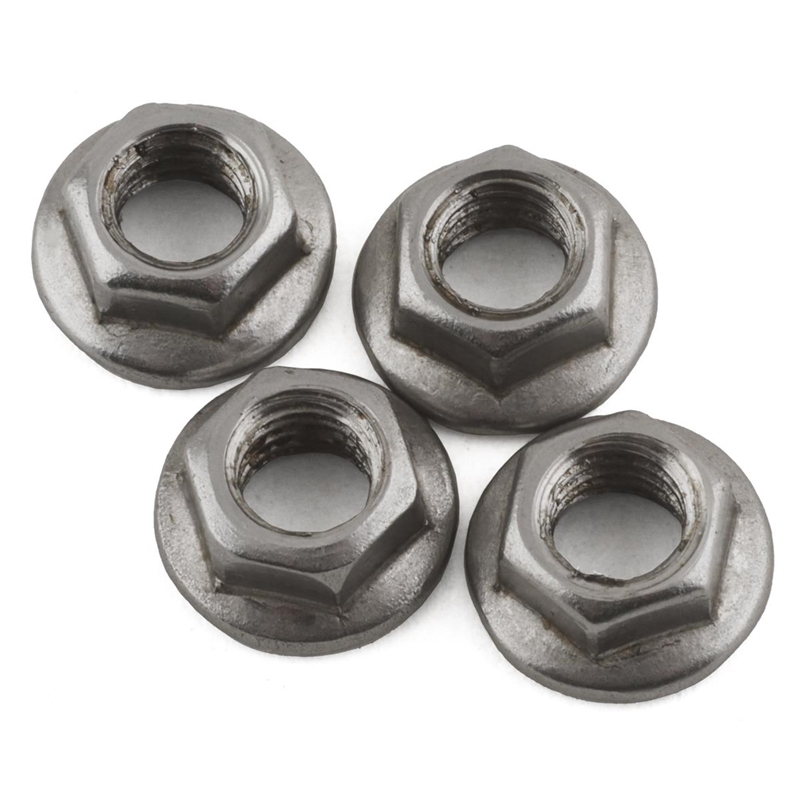 DsRacing DSC-DEN-M4S 4x5.5mm Stainless Steel Wheel Nuts (Silver) (4)