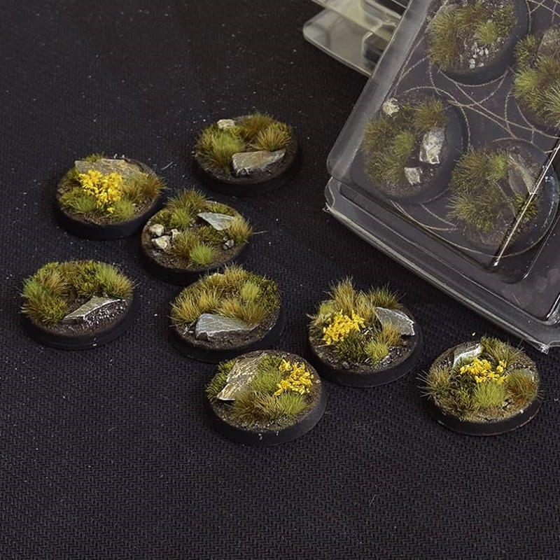 GamersGrass GGB-HLR32 32mm Highland Round Battle Ready Bases (8)