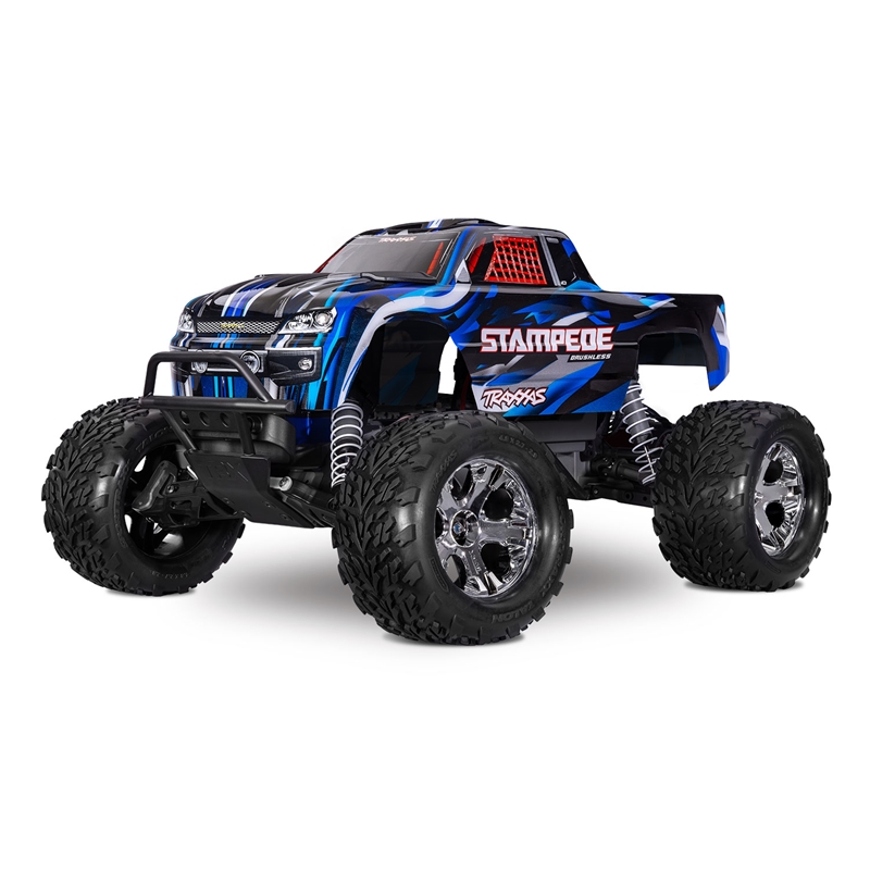 Traxxas TRA36354-4-Blue Stampede 1:10 Monster Truck w/TQ