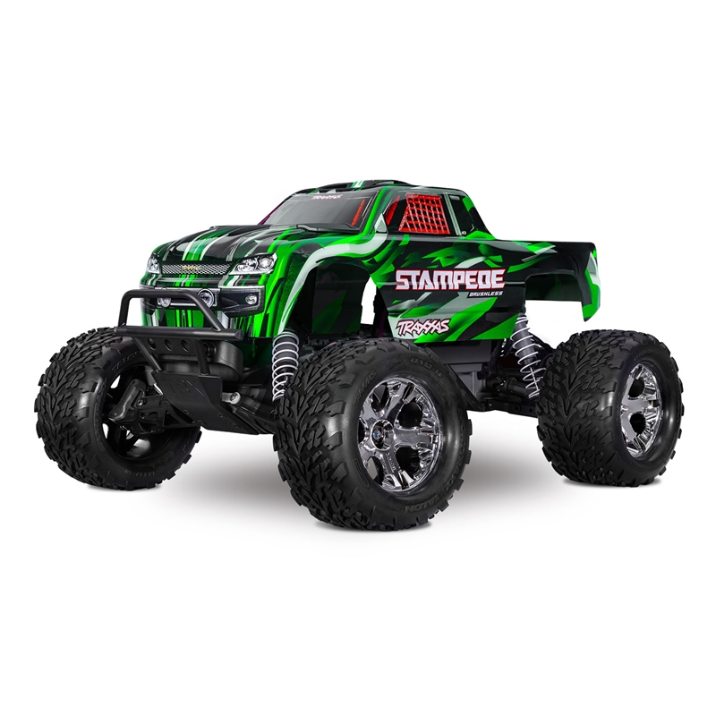 Traxxas TRA36354-4-GRN Stampede 1:10 Monster Truck w/TQ