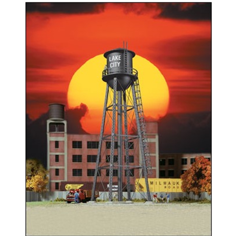 Walthers Cornerstone 933-3832 N Scale City Water Tower Black