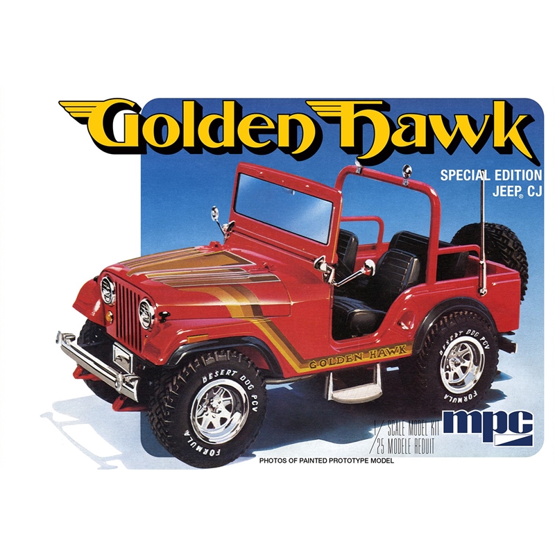 MPC986 1981 Jeep CJ5 Golden Hawk 1:25