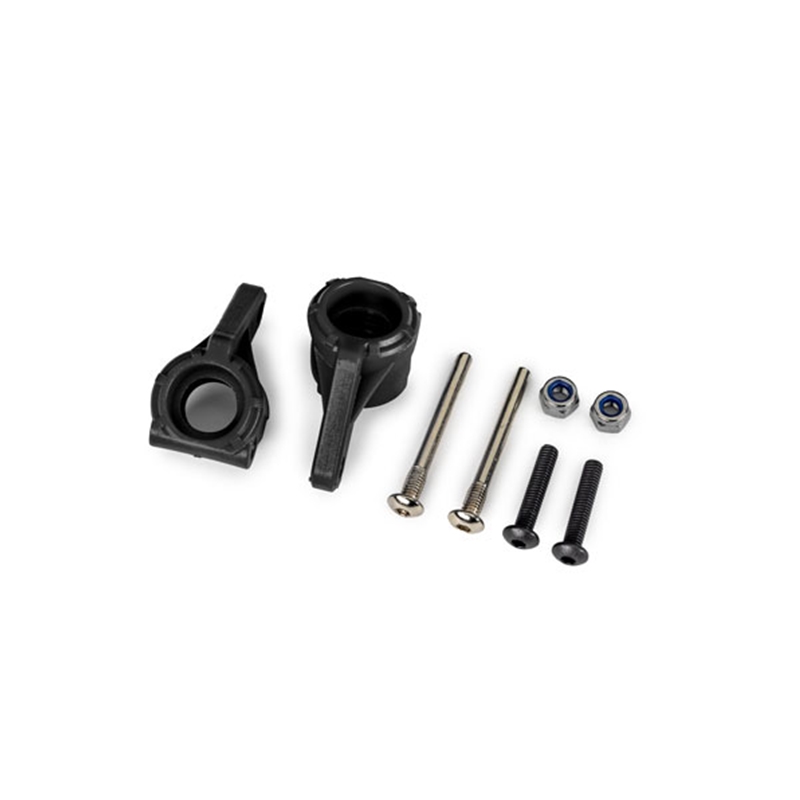 Traxxas TRA9137 Steering blocks, extreme heavy duty, black (left & right) right)