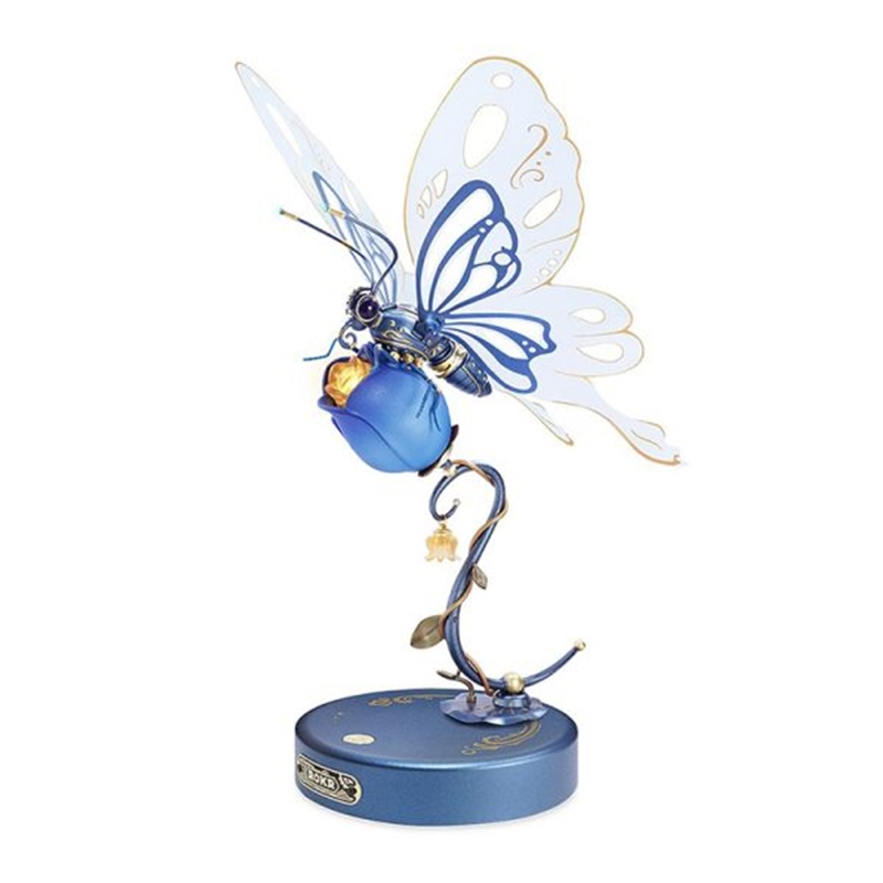 Rokr ROEMI05B Butterfly (Blue) DIY Mechanical 3D Puzzle