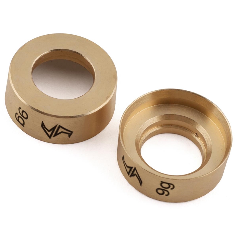 Samix SAMSCX24-4078 SCX24 Brass Wheel Weights (9g) (2)