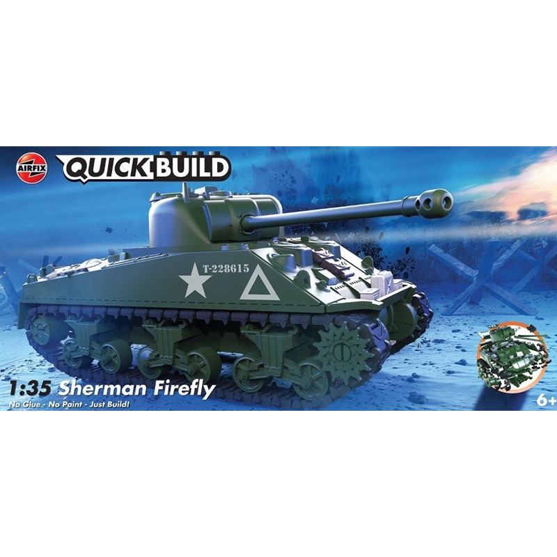 Airfix J6042 1/35 Quick Build Sherman Firefly Tank (Snap)