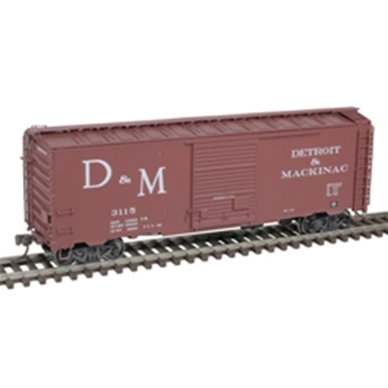 Atlas 20006815 Ho 40' Post-War Box Car - 8' Door Detroit and Mackinac #3113