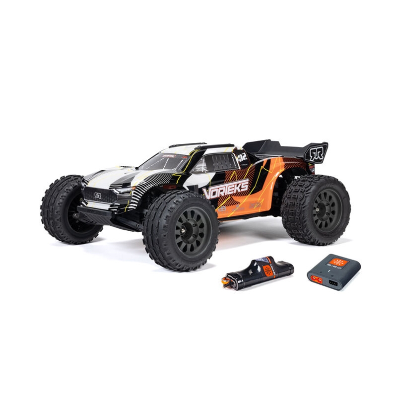 Arrma ARA3205ST1 Orange 1/10 VORTEKS MEGA 550 2WD Stadium Truck RTR with Battery & Charger