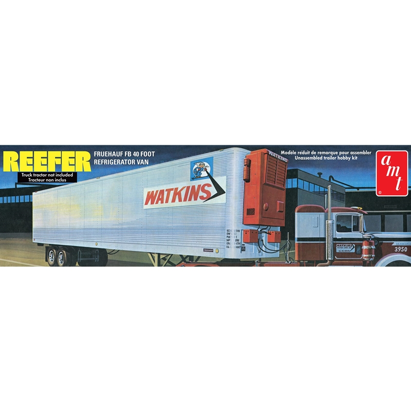 AMT1421 Fruehauf 40′ Reefer Trailer Watkins 1:25 Scale kit