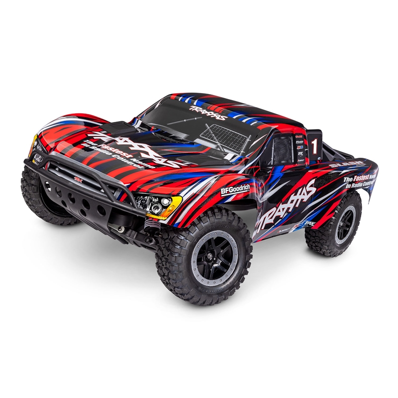 Traxxas TRA58334-4 Red Slash Brushless EHD: 1:10 2WD Short Course Truck