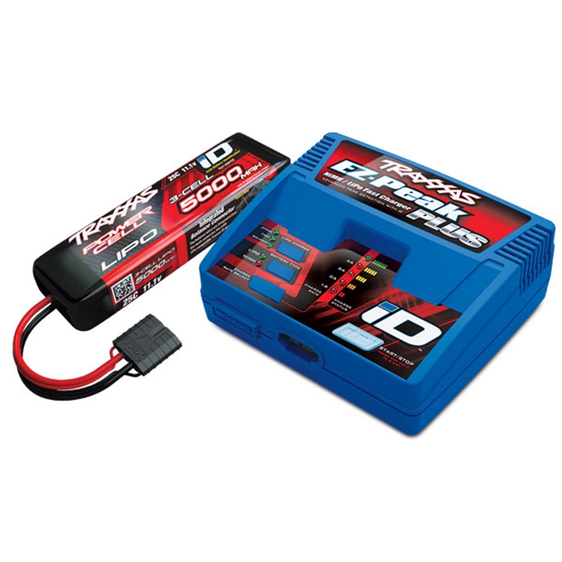 Traxxas TRA2970-3S Battery/charger completer pack (includes #2970 iD® charger (1), #2872X 5000mAh 11.1V 3-cell 25C LiPo iD® battery (1))