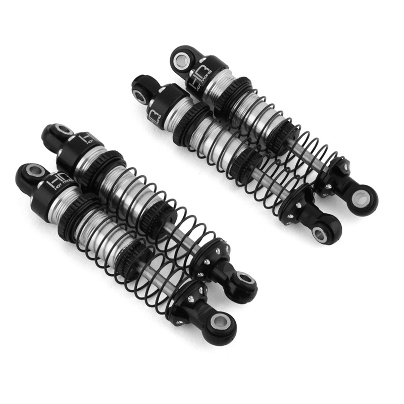 Hot Racing HRATRXM51DP08 Threaded Aluminum Shocks for Traxxas TRX-4M (Black) (4)