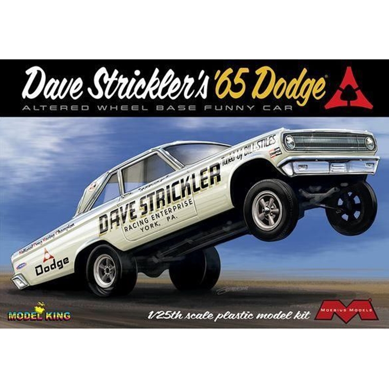 Moebius MOE2451 1/25 1965 Dave Strickler Dodge Altered Wheel Base Model King