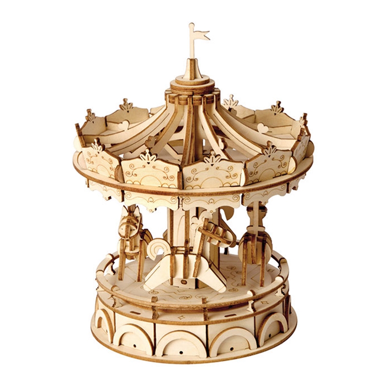 Rolife TG404 3D Wood Puzzles Merry-go-round