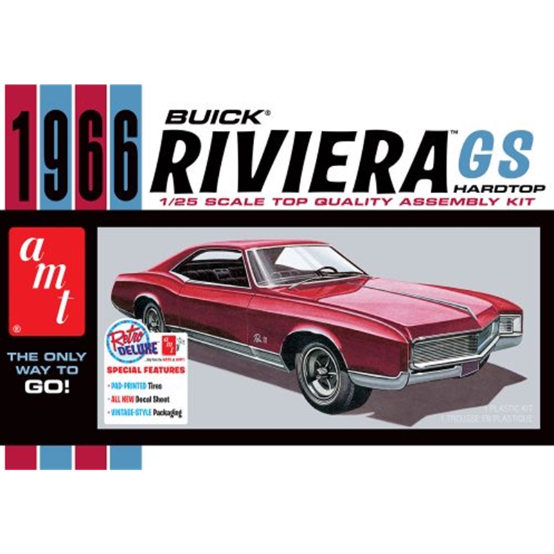 AMT AMT1439 1966  1:25 Scale Buick Riviera GS  Model Kit