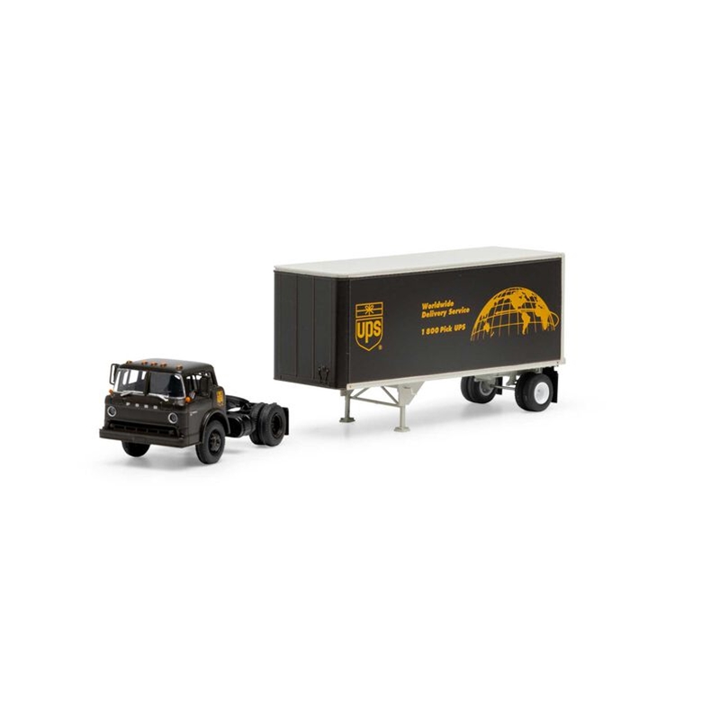 Athearn ATH90994 HO RTR Ford C/28' Trailer, UPS