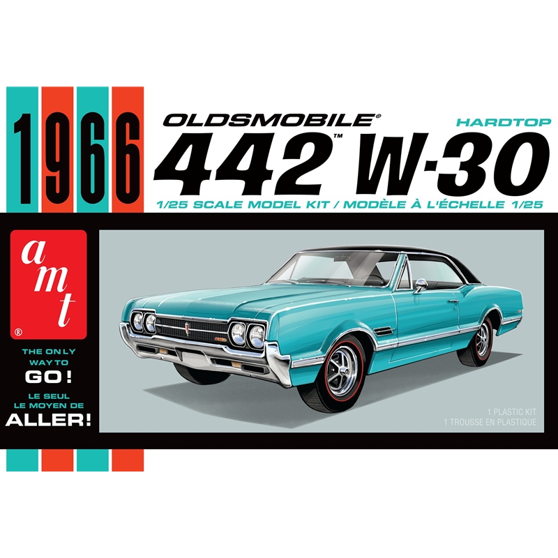 AMT1432 1966 Olds 442 Hardtop 1:25