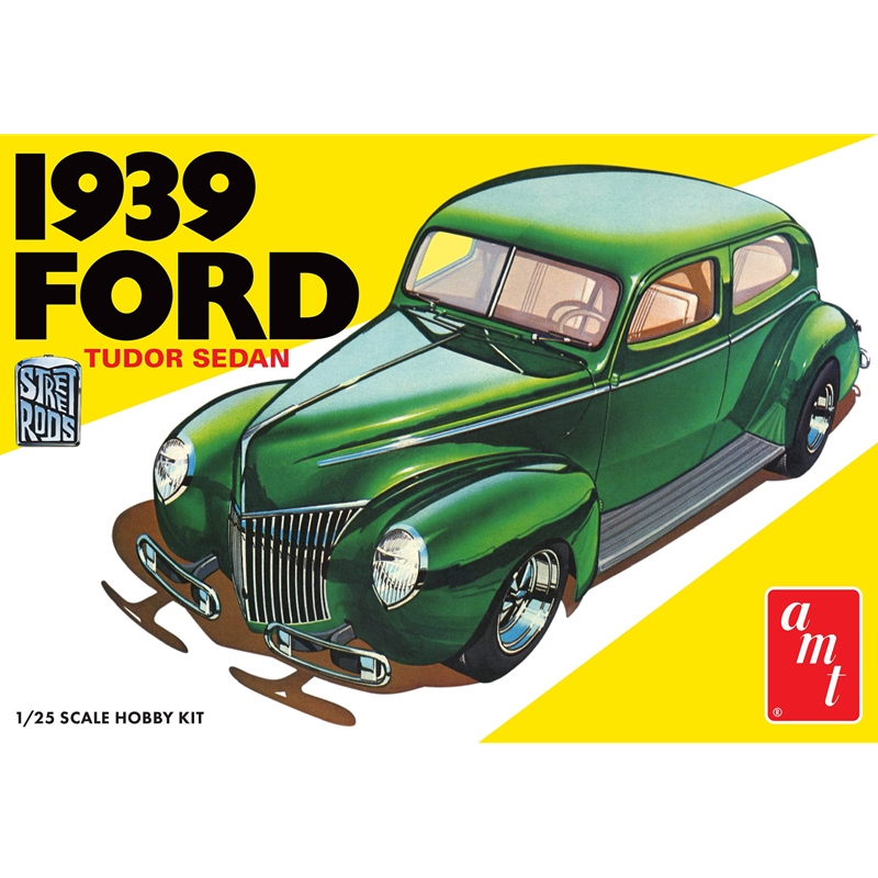 AMT1434 1939 Ford Sedan Street Rod Series 1:25